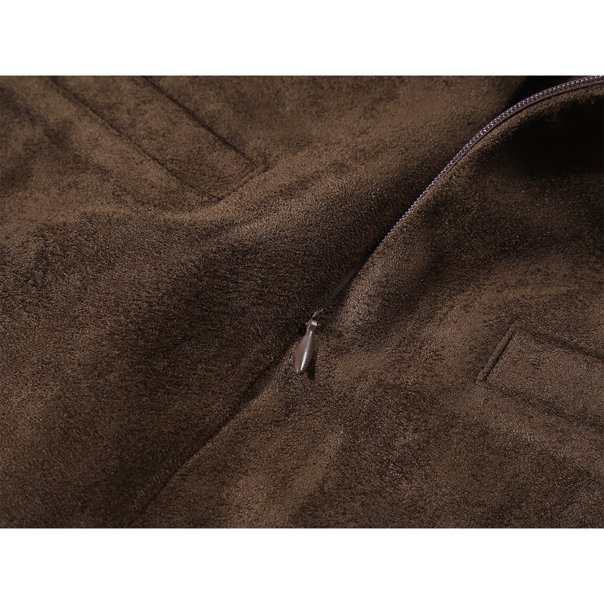 Cholisa zamşa midi ətək, qadın geyimləri, 2026 yaz, payız və qış yeni stili, Merard qəhvəyi rəngli bodikon ətək, A-xəttli qısa ətək