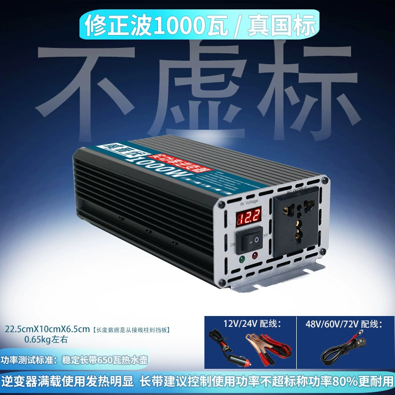 Saf Sinus Dalğası İnverteri 12v24v-dən 220V-ə qədər Avtomobilə quraşdırılmış Yüksək Güclü 48 V60v72 Neytral Əks Gərginlik