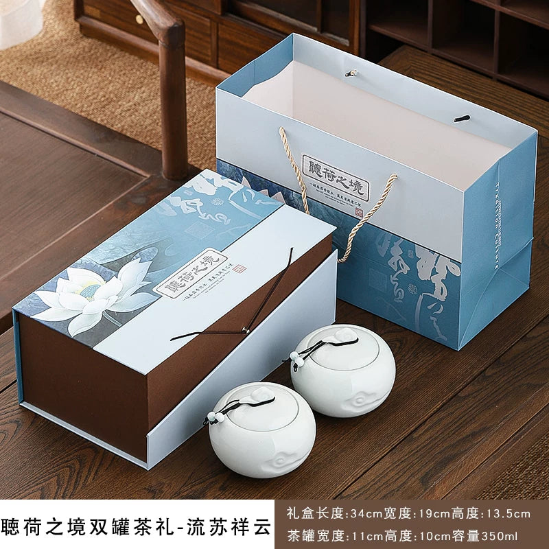Çay qablaşdırma qutusu yarım pişik Dahongpao Longjing yaşıl çay qara çay Tieguanyin hədiyyə qutusu universal lapsang souchong boş qutu