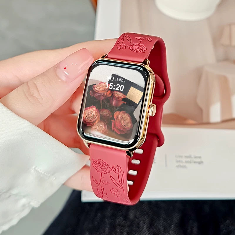 Qızlar üçün ağıllı saat, çoxfunksiyalı, zəng etmək və qəbul etmək, sağlam ürək döyüntüsü idman qolbağı, Xiaomi və Apple mobil telefonlarına uyğundur - 2