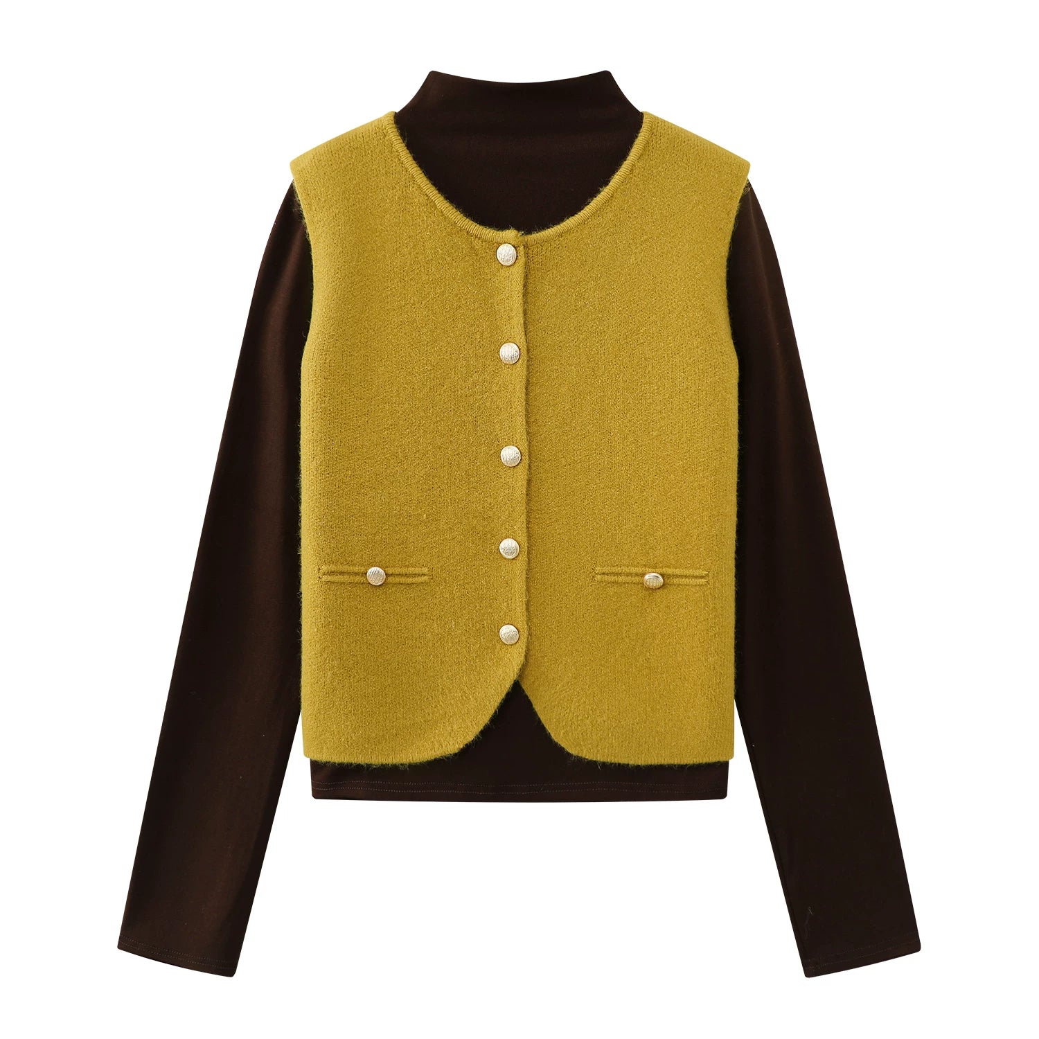 Cholisa-nın payız və qış üçün rəngli, qısa toxunmuş, dairəvi yaxalı, özünəməxsus və gözəl laylı jileti.