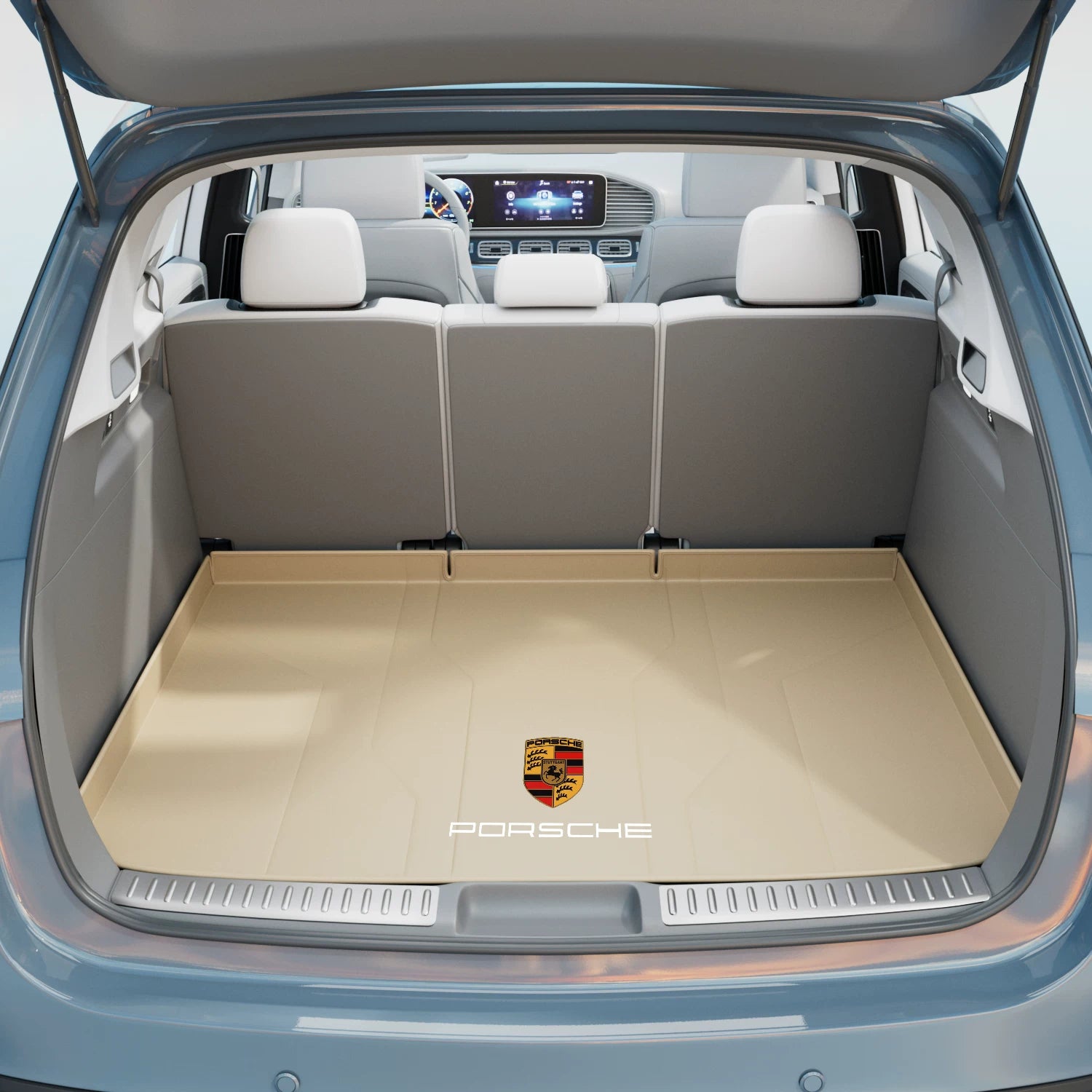 2014-2024 Porsche Macan tam örtüklü baqaj döşəməsi, McKay avtomobil salon aksesuarları, baqaj döşəməsi üçün uyğundur