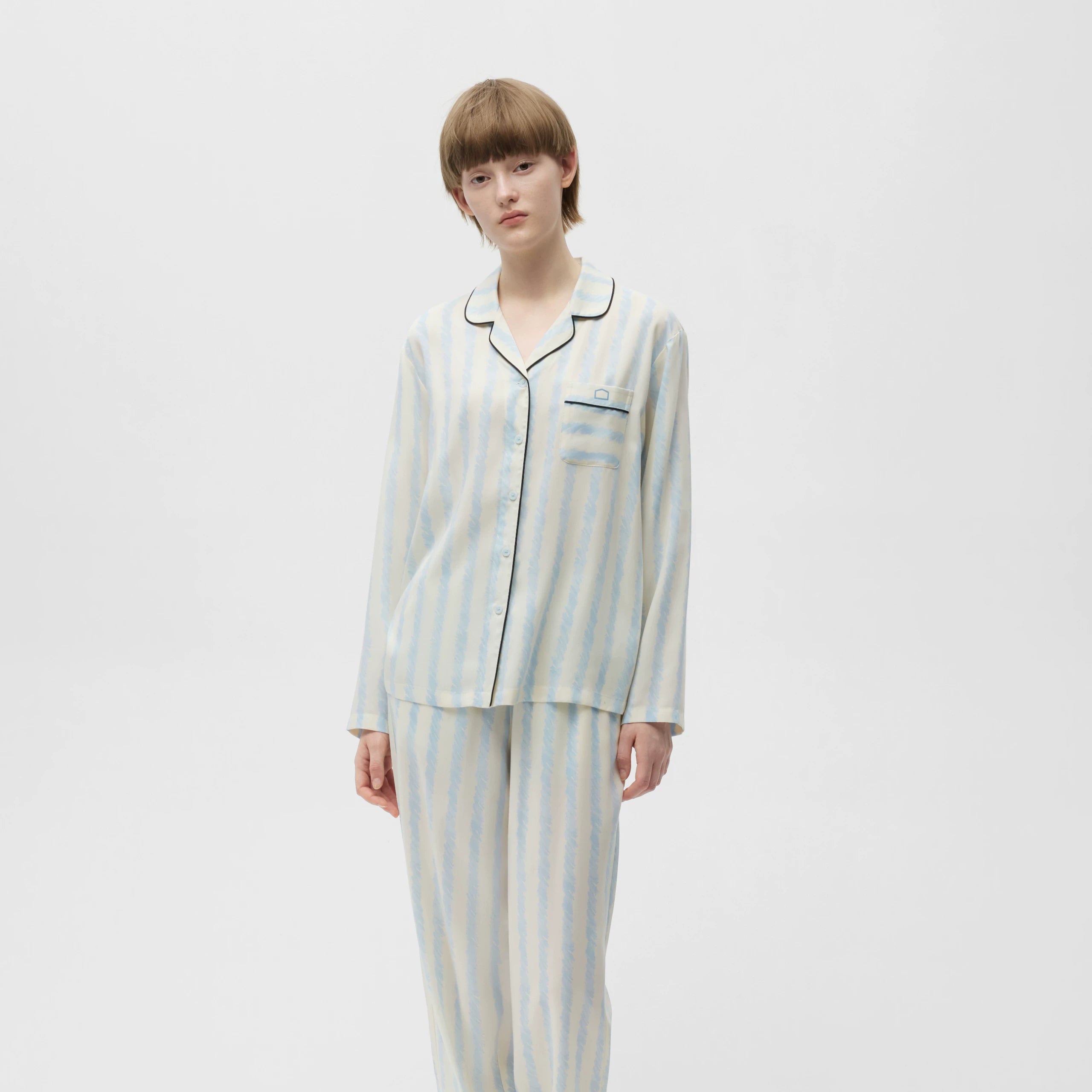 Banan ipək ipək 515Ev geyimi buz ipək uzunqol Tencel kişi 2026 yeni cüt pijama qadın yay
