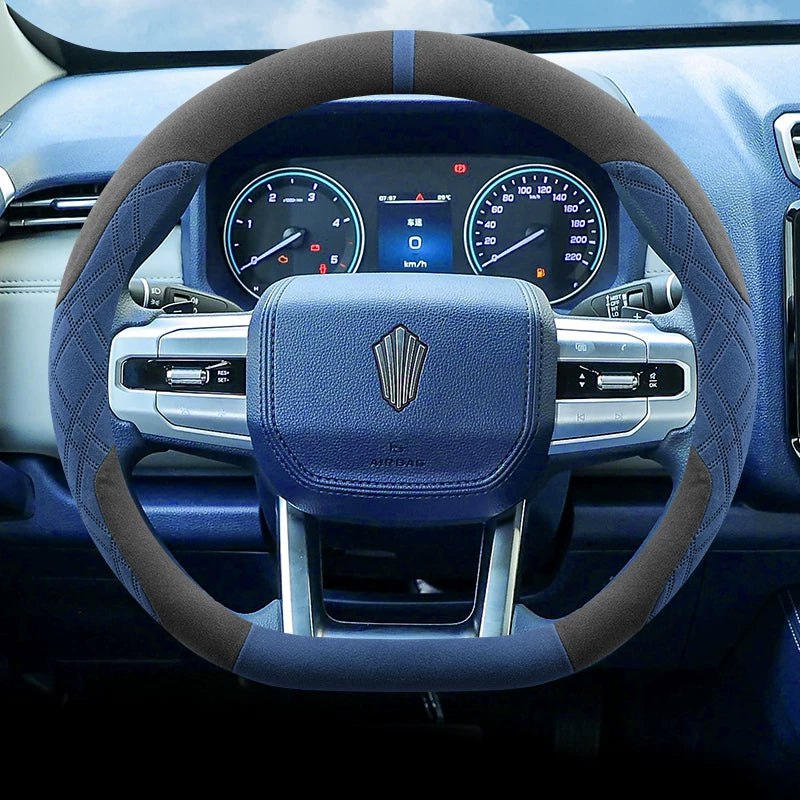Chaser All-Round Edition və Mountain Edition üçün Jiangling Avenue ultra nazik xüsusi zamşa sükan örtüyü, tərləməyə davamlı, qış.