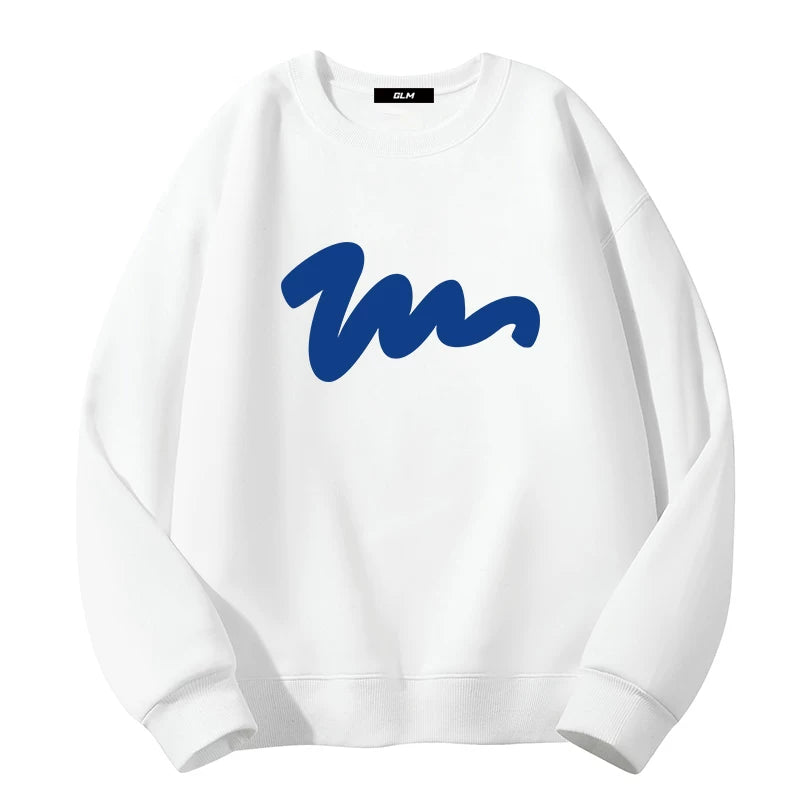 GLM Kişi və Qadınlar üçün Yun Astarlı Dəyirmi Yaxalı Sviter, Payız/Qış İstiliyi, Ağır Çəkili Stil, Amerika Boş Forması, Dəbli Brend Əsas Qat, Kişi Geyimləri