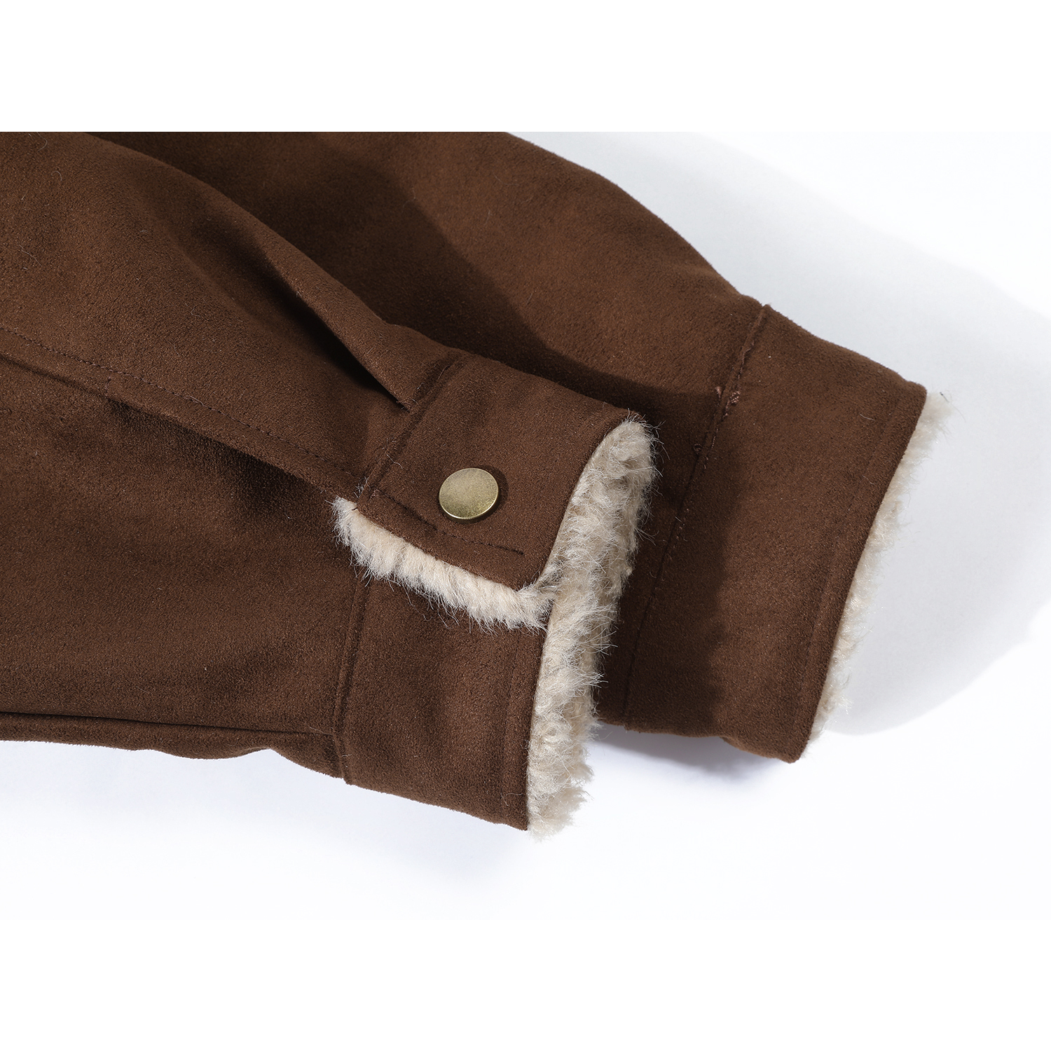 Cholisa Qadınlar üçün 2025-ci il Qış Yeni Stilində Zamşa və Quzu Yunlu Yaxalıqlı Pambıq Yastıqlı Gödəkçə, İş Geyimi Motosiklet Pambıq Yastıqlı Gödəkçə