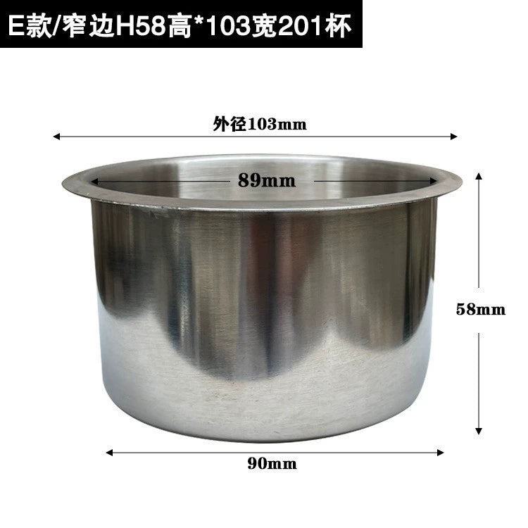 Paslanmayan Polad Kubok Nəlbəki Divan Kuboku Oturacaq RV Yaxta Bərpa Yük maşını Avtomobil Su Bardağı Tutacağı Kubok Yuvası Avtomobil Külqabı