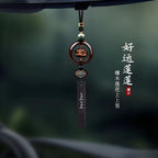 2025 Yeni Model Səndəl Ağacı Lotus Avtomobil Kulonu Yüksək səviyyəli Avtomobil Dekorasiyası Arxa Görünüş Güzgüsü Təhlükəsizlik Kulonu Uğurlar Cazibəsi