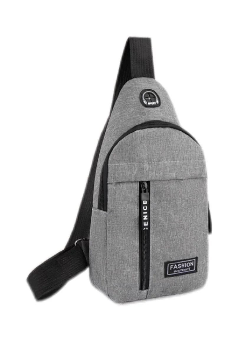 Multifunctional bicycle chest bag, men's crossbody bag, daily Oxford cloth shoulder bag, fashionable and trendy chest bag