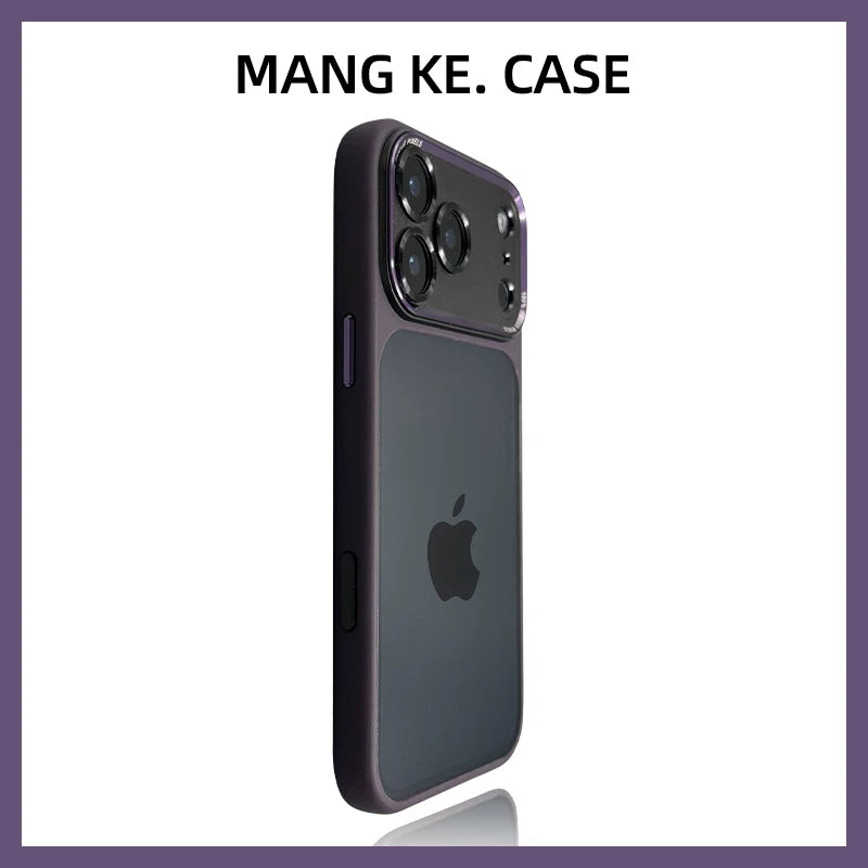 Qabaqcıl şəffaf qara iphone17 mobil telefon qutusu üçün uyğundur tünd mavi alma 17 promax qoruyucu qutu hava metal lens 16 super gözəl görünüşlü 15 lüks 14 düşməyə qarşı 13 sadə plus fürsətdən istifadə edin p