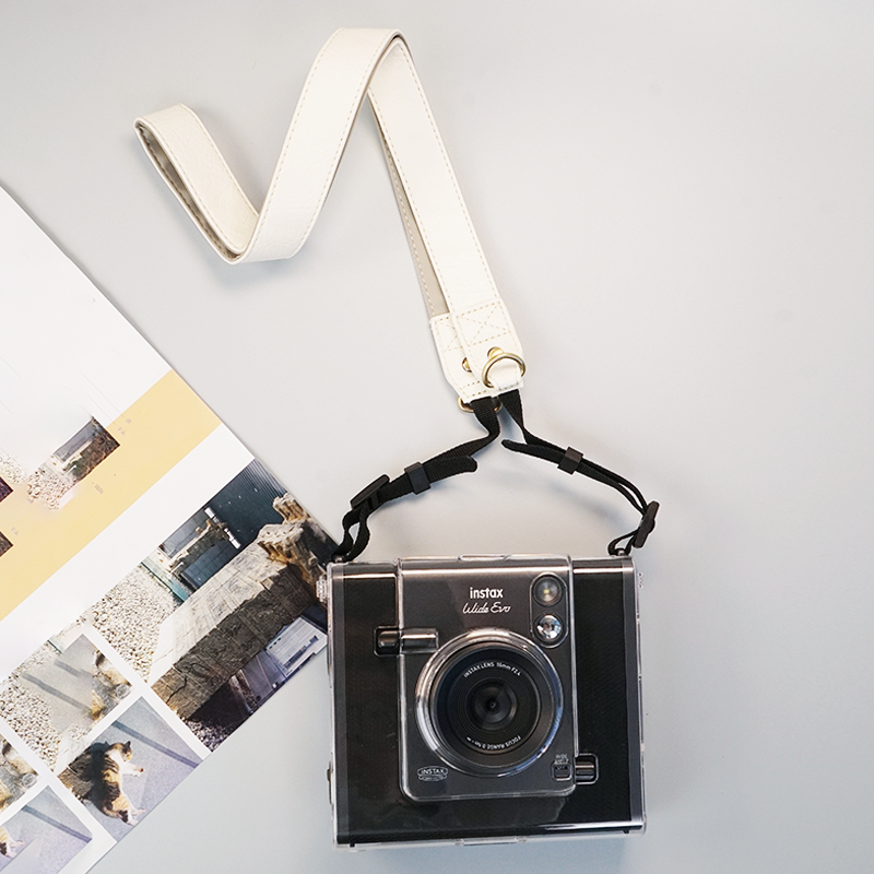 Polaroid üçün uyğundur geniş evo qoruyucu qutu Fuji instax geniş evo dəsti şəffaf qutu geniş evo kristal qutu aksesuarları lanyard kamera çantası saxlama qutusu düşməyə və cızılmaya qarşı