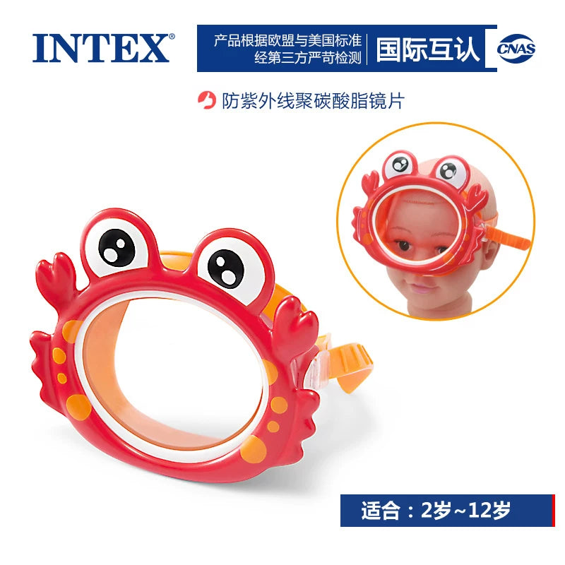 INTEX gözlük maskası uşaq üzgüçülük eynəyi su maskası dalğıc eynəkləri yüksək dəqiqlikli duman əleyhinə miopiya