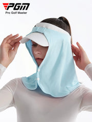 PGM golf günəşdən qorunma maskası qadın yay buz ipək papaq pərdə boyun qoruyucu eşarp kişi baş örtüyü açıq havada velosiped sürmək üçün nəfəs alan üz maskası