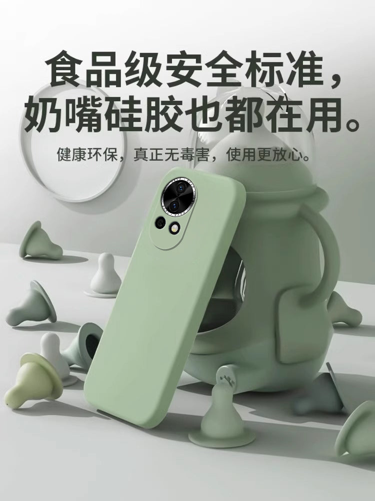 [Amerika Birləşmiş Ştatlarından gətirilib] Huawei nova12pro mobil telefon qutusu üçün uyğundur, yeni nova13 lens hər şey daxil nova12Ultra maye silikon qoruyucu örtük nova14 düşməyə qarşı enerjili versiya sadə qabıq