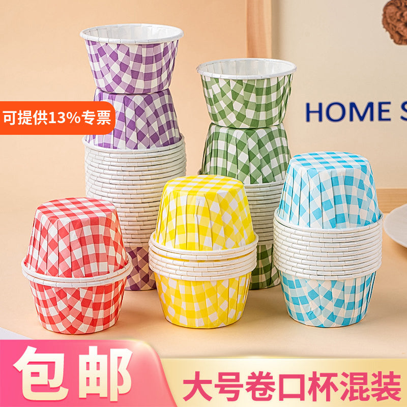 Böyük və kiçik yüksək temperatura davamlı tort kağız fincanı Muffin fincanı qıvrım fincanı Muffin kağızı stəkanı tort kağızı qabı olan soba