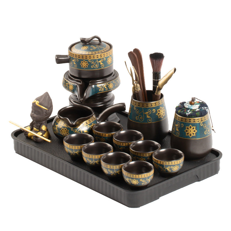 Shimo Lazy Tam Avtomatik Çay Dəsti Ev Yüngül Lüks Yüksək səviyyəli Çay Hazırlayan Artefakt Ofis Kung Fu Çaydanı Çay Fincan