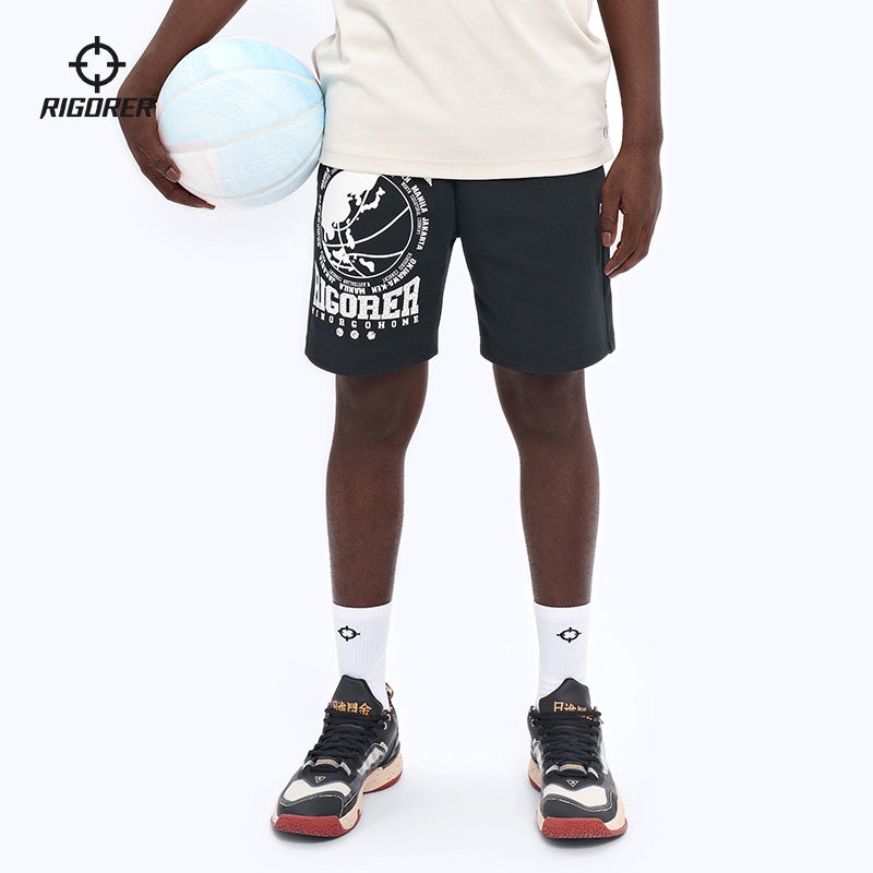 Basketbol beş nöqtəli şalvar yay məşqi boş nəfəs ala bilən vəhşi top açıq atıcılıq qaçış idman şalvarları fitness şortu