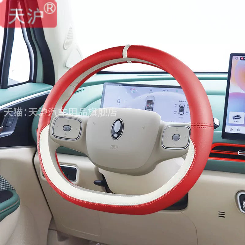 2025 Yeni ORA Good Cat Xüsusi Deşikli Dəri Sükan Qapağı, Qadınlar üçün Yüksək Səviyyəli Avtomobil Modifikasiyası Əlcəkləri