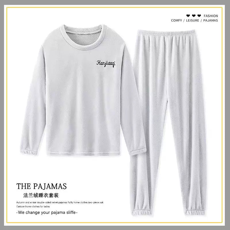 cütlük pijama dəsti qış qadın kişilər pijama ev geyimləri pijama