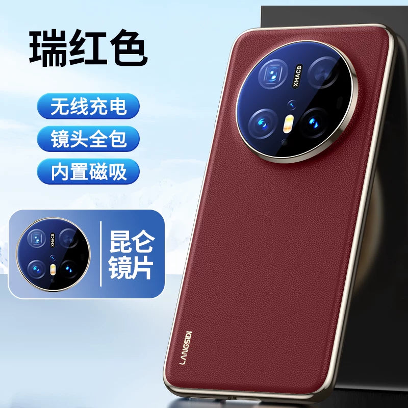 Huawei mate70pro cib telefonu qutusu, yeni dəri maqnit simsiz şarj cihazı mate60pro + lens hər şey daxil, payız əleyhinə premium versiya yüksək səviyyəli on kişi və qadın 80promax qoruyucu örtük havası üçün uyğundur