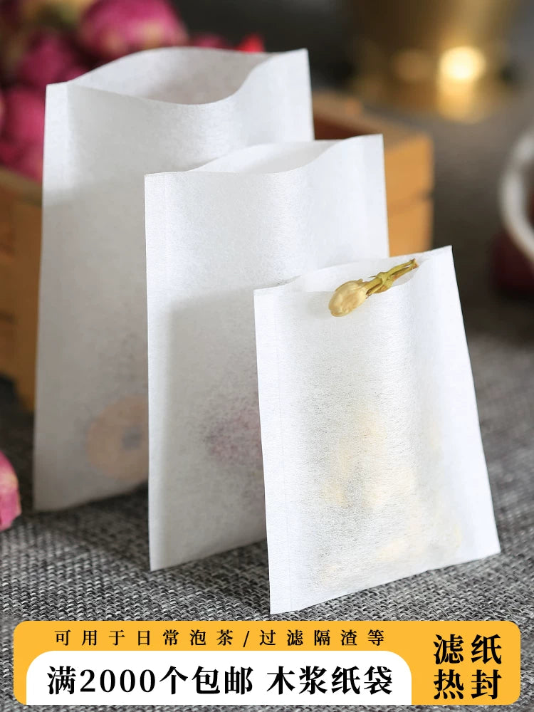 Çay paketləri, qəhvə filtr paketləri, odun pulpa kağızı çay paketləri, istiliklə bağlanmış filtr kağız paketləri, birdəfəlik 2000 ədəd, pulsuz çatdırılma