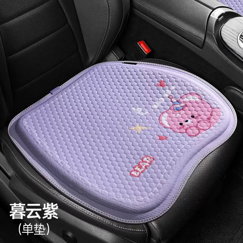 Yeni avtomobil oturacağı yastığı, bütün mövsüm universal, premium gel pətək yastığı, cizgi filmi qış avtomobil döşəyi, oturacaq örtüyü, oturacaq yastığı
