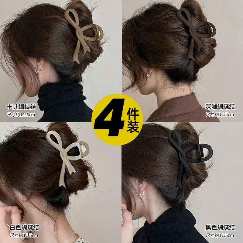 Qadın Saç Qısqacı 2025 Yeni Yüksək Uclu Buzlu Köpəkbalığı Qısqacı Başın Arxasındakı Qalın Saçlar üçün Əlavə Böyük Ölçülü Saç Qısqacı