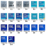 Orijinal 10 13 nəsil 14 nəsil CPU intel etiket masaüstü noutbuku COREi3 i5 i7 i9 stikeri