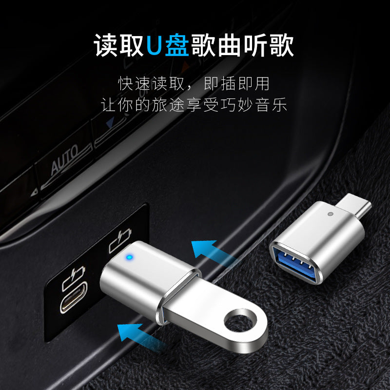 OTG adapter kabeli cib telefonu U disk çevirici tipc interfeysi USB3.0 qoşulma kart oxuyucusu Huawei Xiaomi mobil telefonu Apple ipad pro planşet mac kompüter tpc USB sürücüyə endir