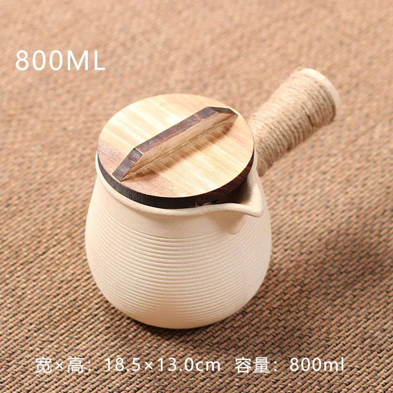 Qovrulmuş südlü çaydan, qazan, soba, çaydan, soba dəsti, aksesuarlar komplekt, qışda böyük tutumlu, quruda yandırmaq olar