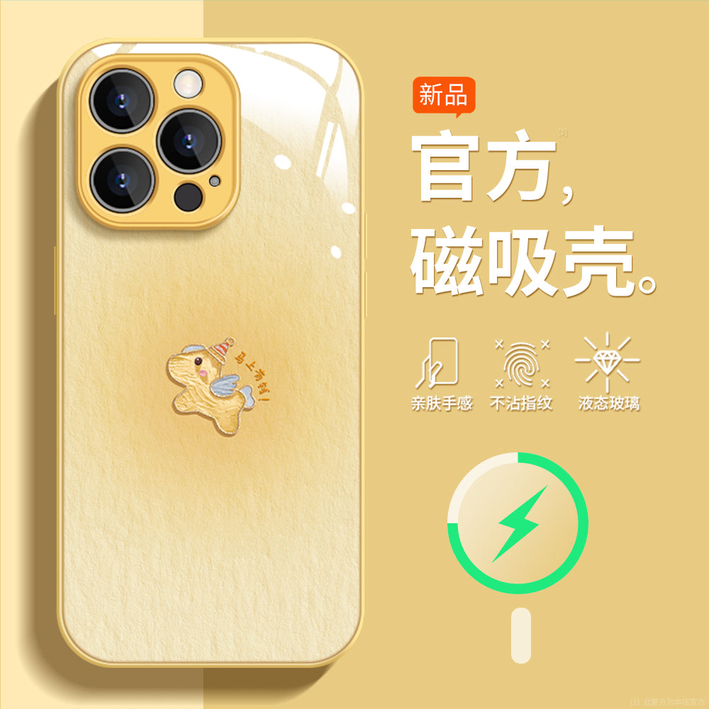 [Sfumato Pony] Apple 17promax mobil telefon qutusu üçün uyğundur yeni iphone16 hər şey daxil 17e düşməyə qarşı 15 şüşə 14 cizgi filmi sevimli 13pro At ili 12 təzə 11 çəhrayı xs dəsti
