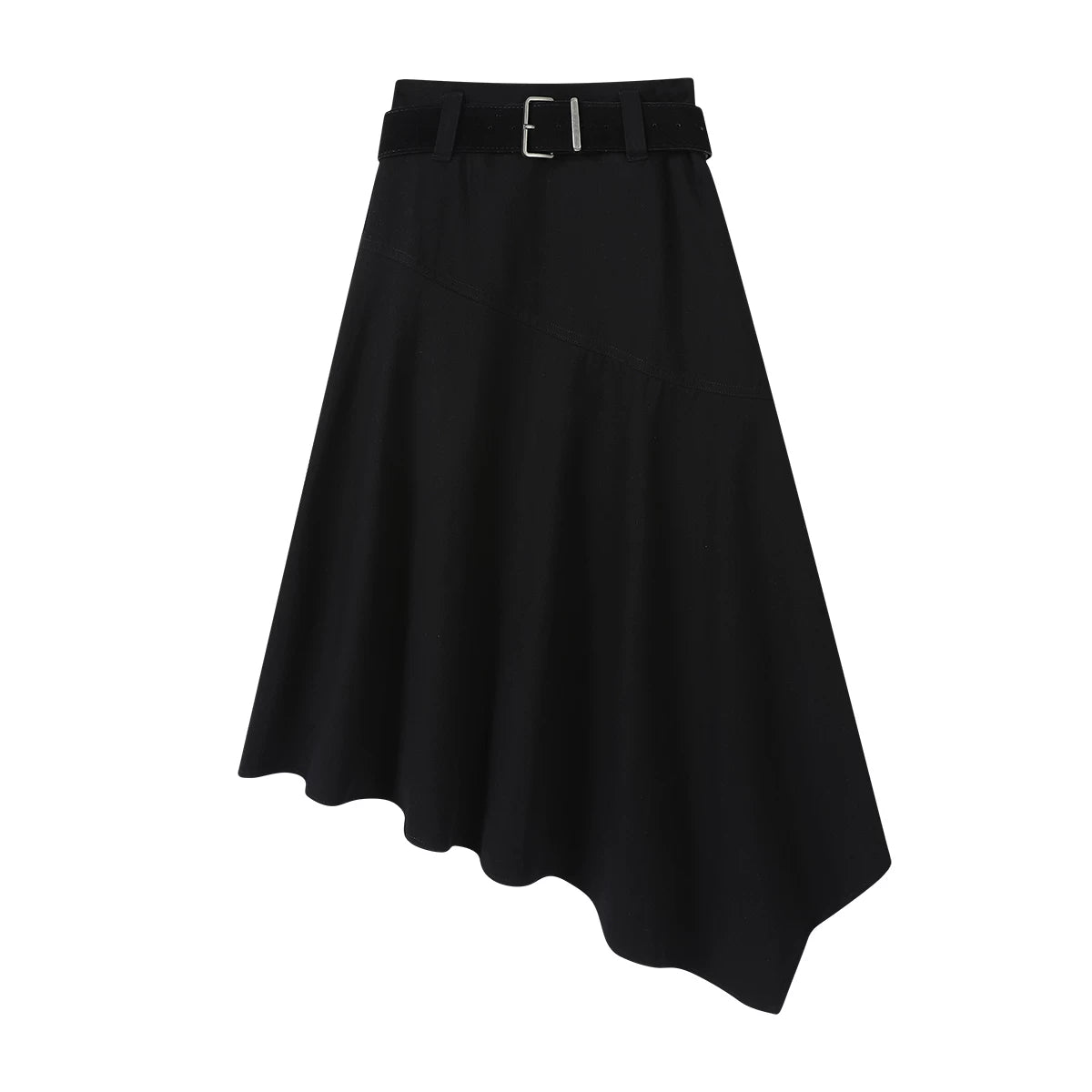 Cholisa-nın qadınlar üçün yaz və payız üçün mükəmməl olan, qeyri-müntəzəm dizaynlı, yüksək belli A-xəttli ətək. Çox gözəl midi ətək.