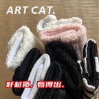 Art Cat Avtomobil Təhlükəsizlik Kəməri Çiyin Yastığı Qapağı Minimalist DIY Aşınmaya Qarşı Geyim Boğulmaya Qarşı Boyun Qoruyucu Qapaq Bütün İl Boyu Neytral
