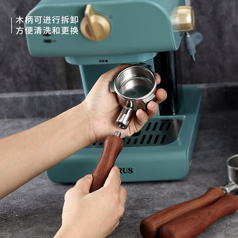 Bai Cui/Derlla/Dongling/İtalyan qəhvə maşını dibsiz tutacaq 51mm cüt fincan ikiqat ağızlı alt tutacaq universal