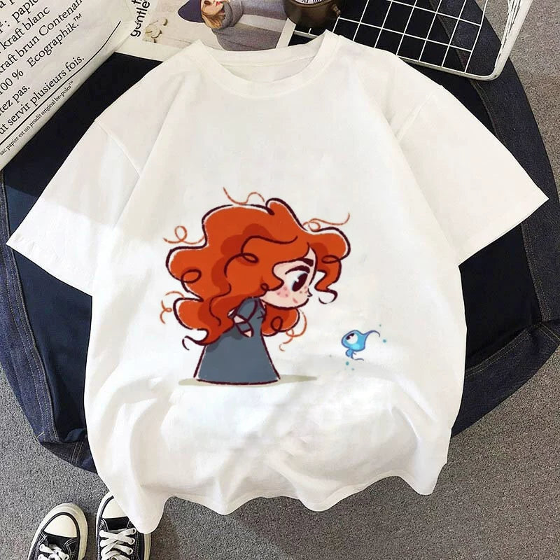 Yeni Cizgi Filmi Şahzadə Uşaq Geyimləri T-Shirts T-Shirts Uşaq Köynəkləri