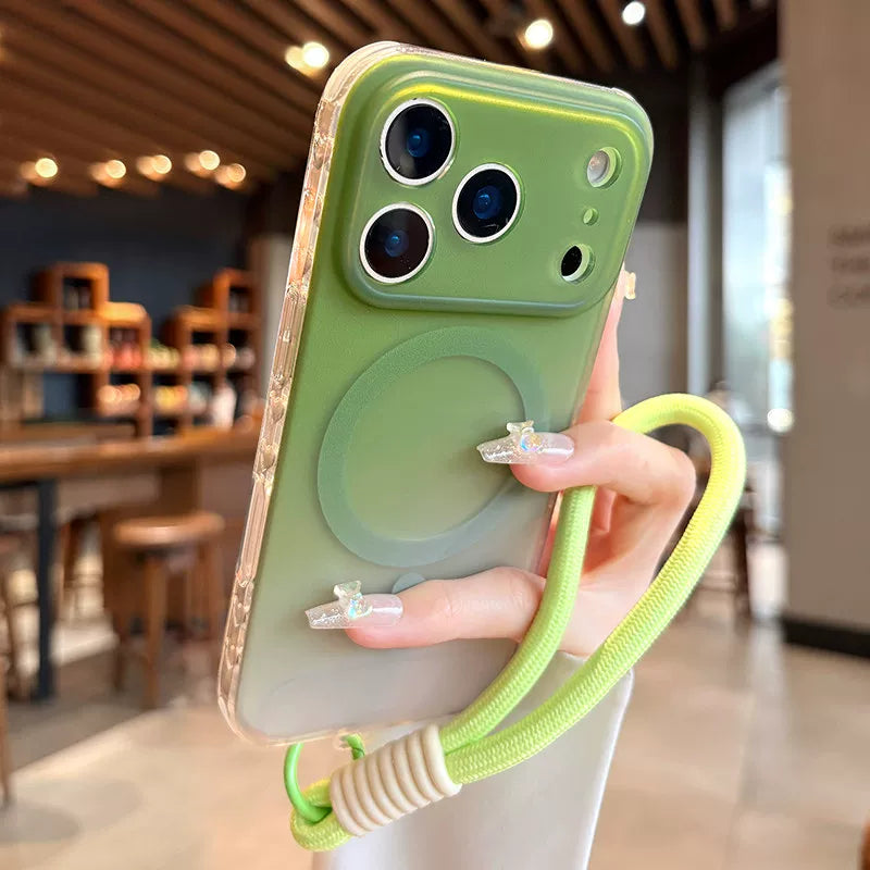 Apple 17promax mobil telefon qutusu, yeni gradient şaxtalı iPhone17 lens, hər şey daxil ultra nazik anti-düşmə 16pro yüksək səviyyəli maqnit emiş qoruyucu örtüyü kişi və qadınlar üçün uyğundur 15 yüksək səviyyəli yüngül lüks niş Yang