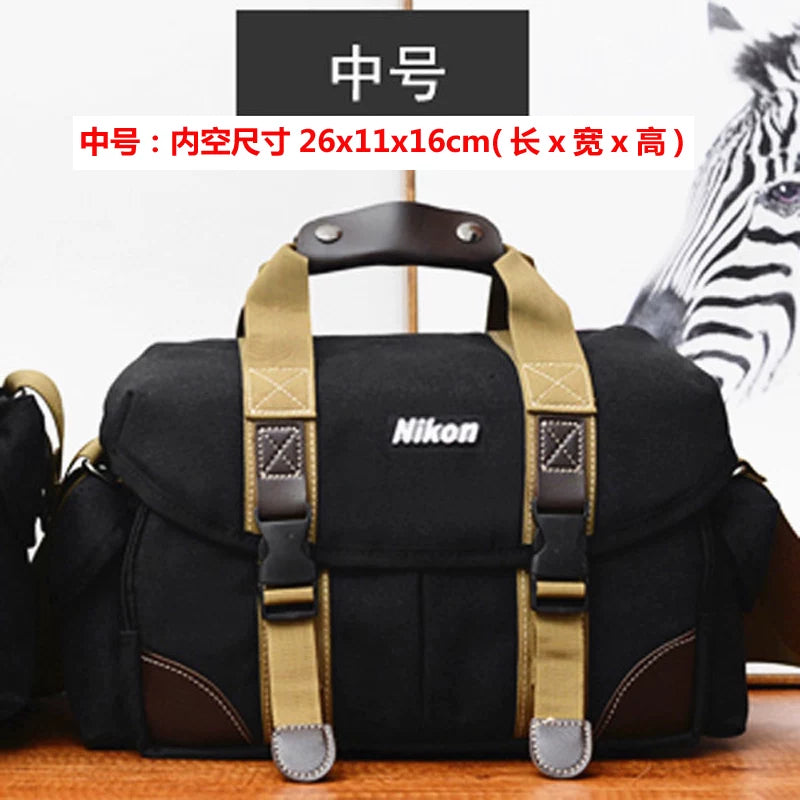 Nikon SLR kamera çantası D850D7500D810D71007200 təsadüfi açıq havada çiyin fotoqraf çantası üçün uyğundur