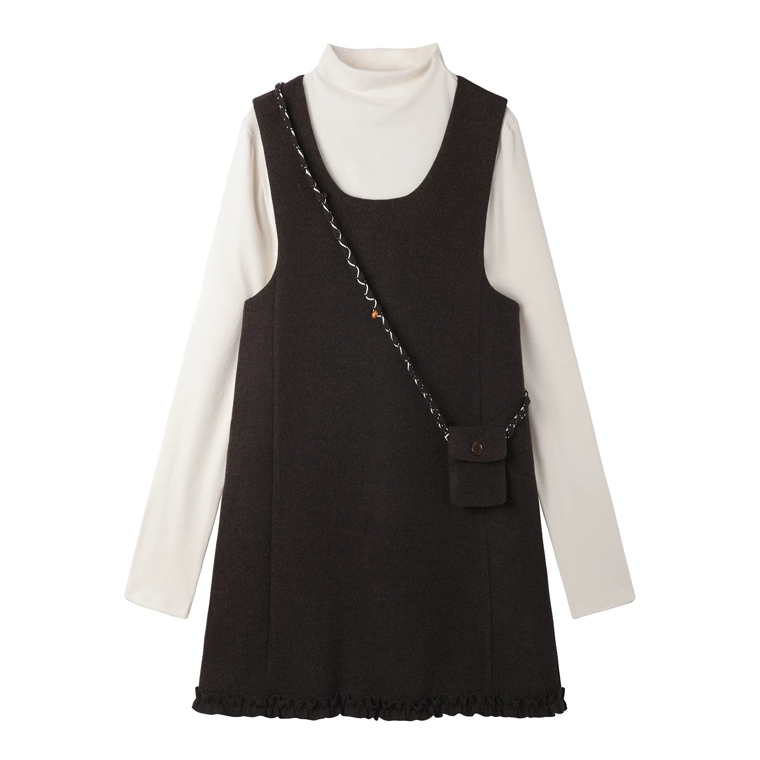 Cholisa Boz Yunlu Qadınlar üçün Don, Yaz, Payız və Qış, Yüksək Seçimli Stil, 2026 Yeni Gəliş, Super Gözəl Qış Donu