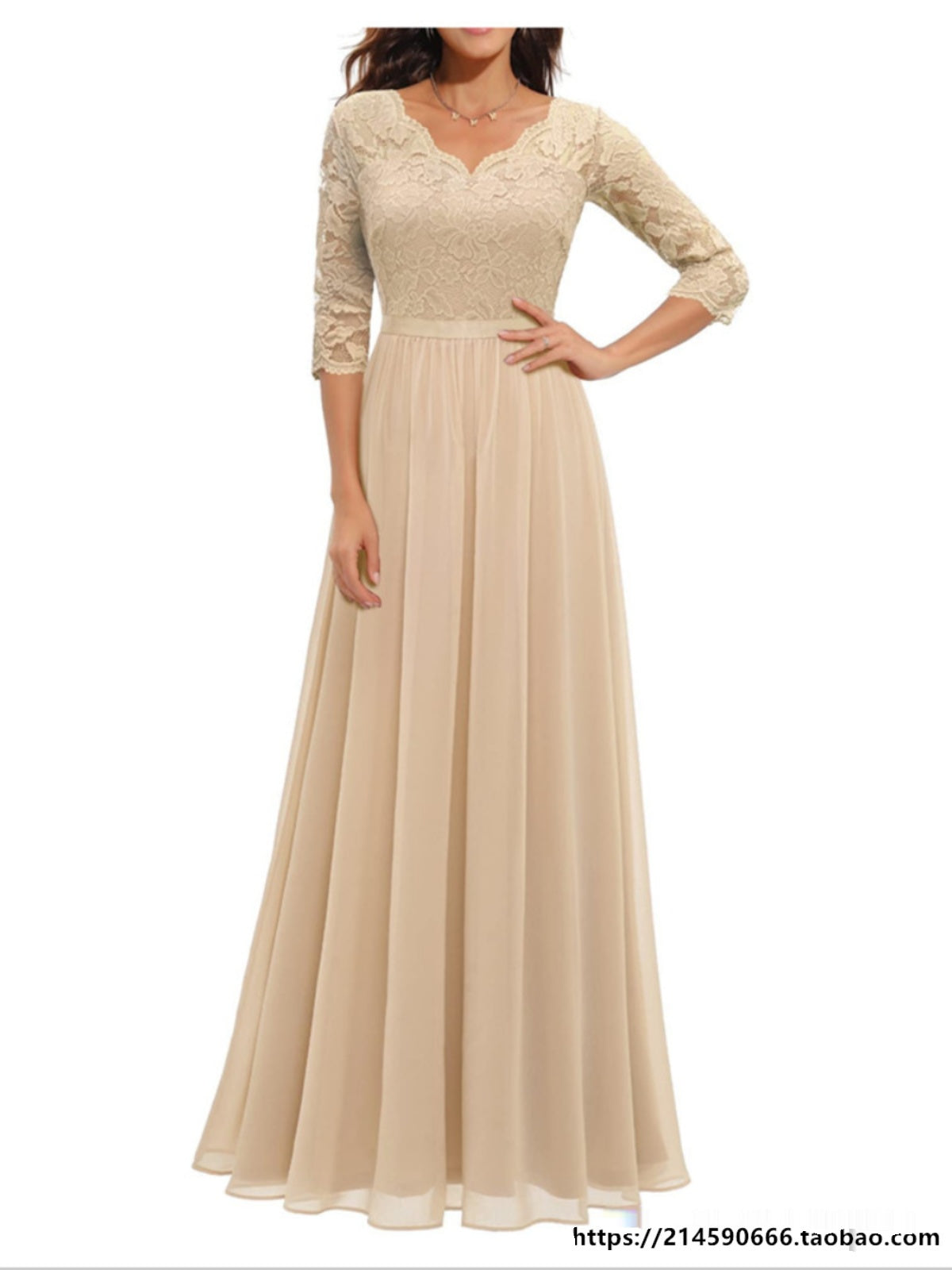 Şifon Donlar Qadınlar üçün Axşam Donu Toy Geyimi üçün Geyim