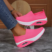 1 Slip-on Rocking Qadın Ayaqqabıları Qalın dabanlı Hava Yastığı Lazy