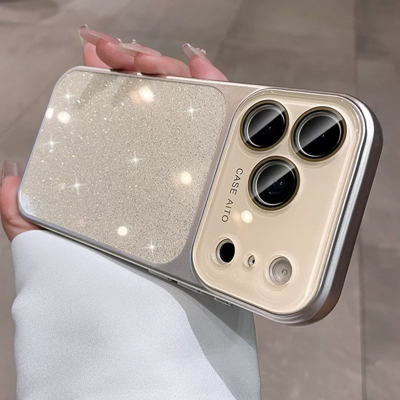 Apple 17promax mobil telefon qutusu üçün uyğundur iphone16pro saniyə pəncərəni böyütmək üçün kamera açarı hər şey daxil olmaqla 15 yüksək səviyyəli yaxşı görünüşlü linza qoruyucu örtük 14 cüt və qadın 13 parıltılı toz niş düşməyə qarşı Hui