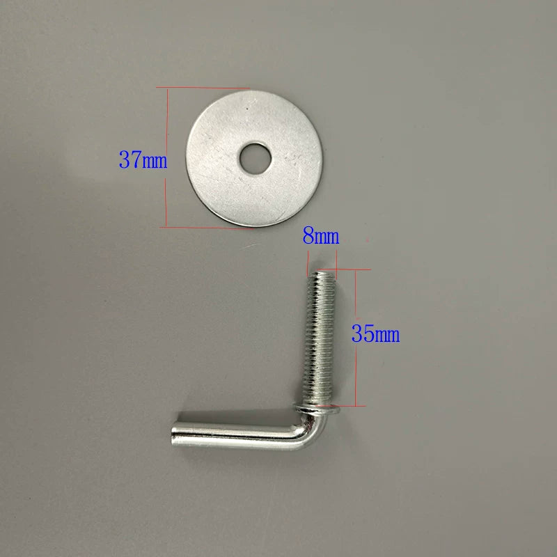 16 düymlük elektrik fanat bazası, 7 formalı qarmaqlı vintlər və conta aksesuarları, 8 mm vintlər, universal şassi bərkitmə dirəyi