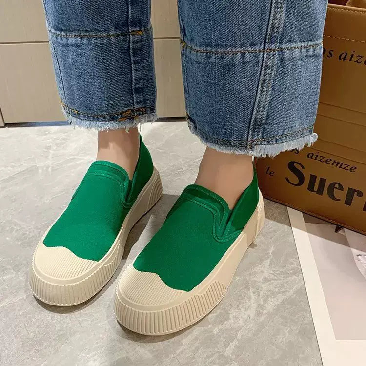 Yeni Qalın dabanlı Qadın Ayaqqabıları Loafers Qadın Dizayn Sense