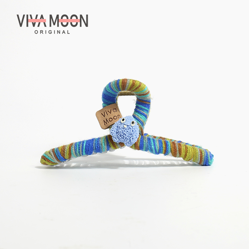 Koreya üslubunda şirin bala caynaq sancağı, sevimli və sadə iplik saç sancağı, böyük ölçülü, başın arxası üçün, yuxarı baxan saç sancağı, payız və qış saç aksesuarı.