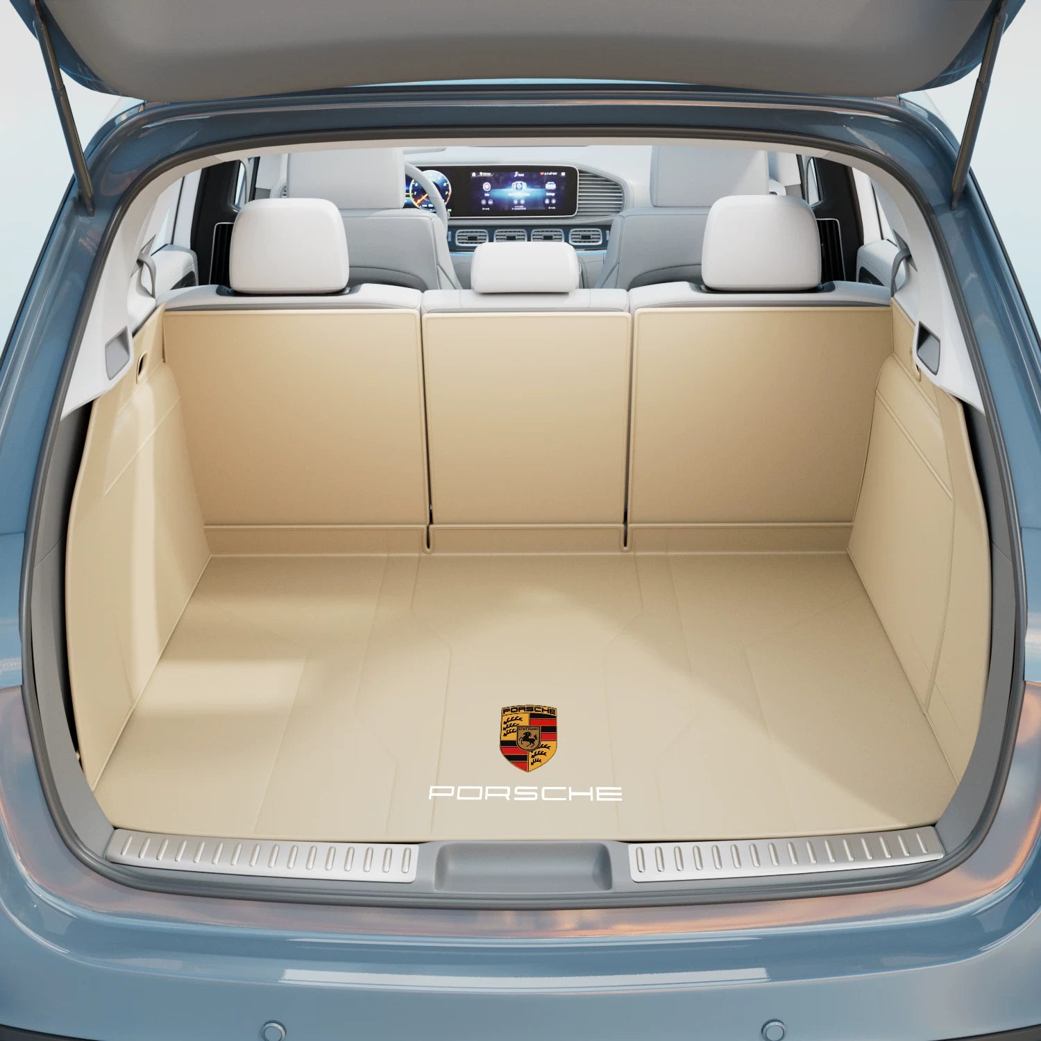 2014-2024 Porsche Macan tam örtüklü baqaj döşəməsi, McKay avtomobil salon aksesuarları, baqaj döşəməsi üçün uyğundur