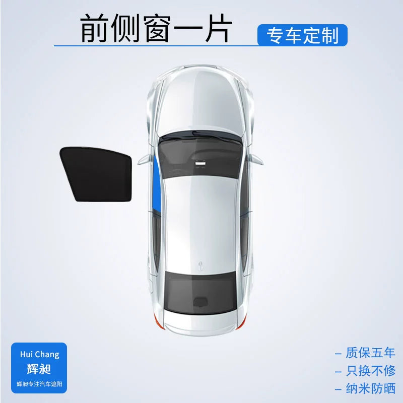 BYD Qin PLUS Xüsusi Günəş Çətirli Pərdə DMi Avtomobil Yan Pəncərə Pəncərəsi Məxfilik Maqnit Torlu EV Günəşdən Qoruyucu və İstilik İzolyasiyası Baffle