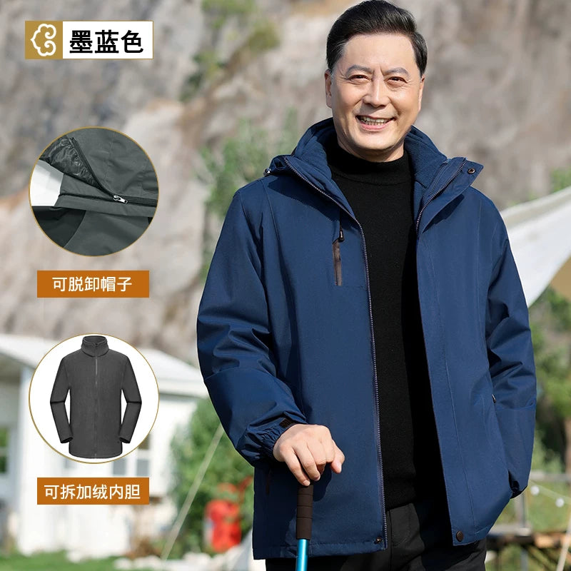 Atalar üçün Payız/Qış Üst Geyimləri, Orta yaşlı kişilər üçün Üçlü Birdə Gödəkçə, Orta yaşlı və yaşlı kişilər üçün İdman Yelkən Qoruyucusu