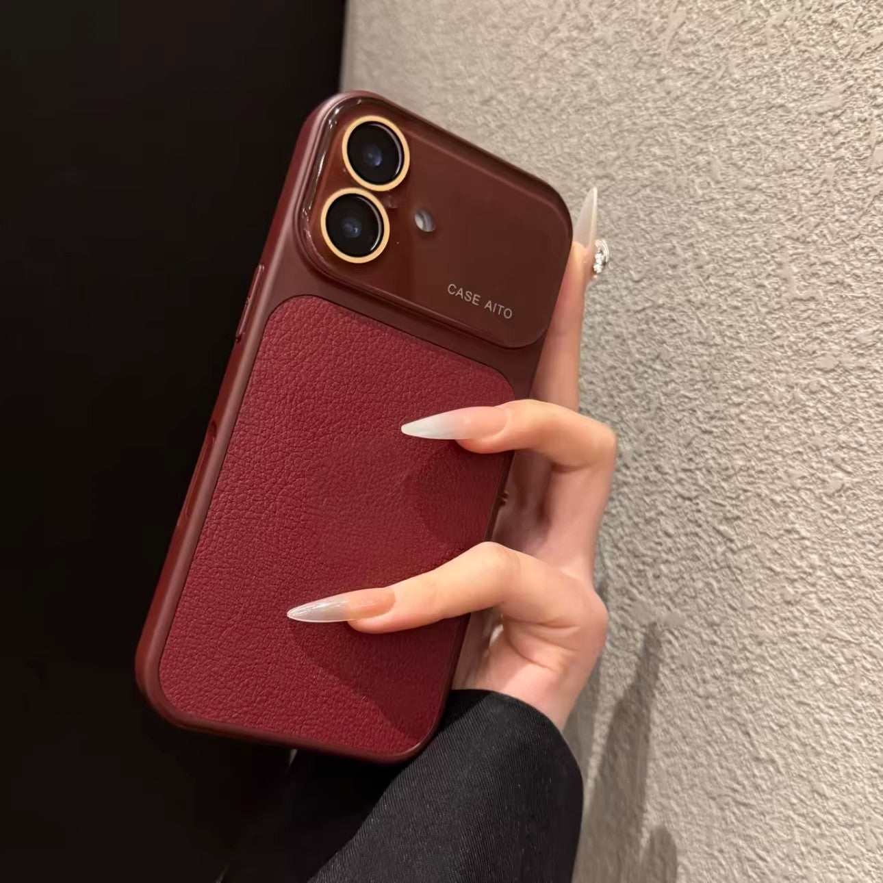 Çəhrayı lychee naxışı saniyələr ərzində 17 böyük pəncərəyə çevrilir, Apple iphone mobil telefon qutusu üçün uyğundur yeni 17promax yüksək səviyyəli 15 lens filmi ilə 14 sadə 13 hər şey daxil 16pro niş kişi və qadın qutusu