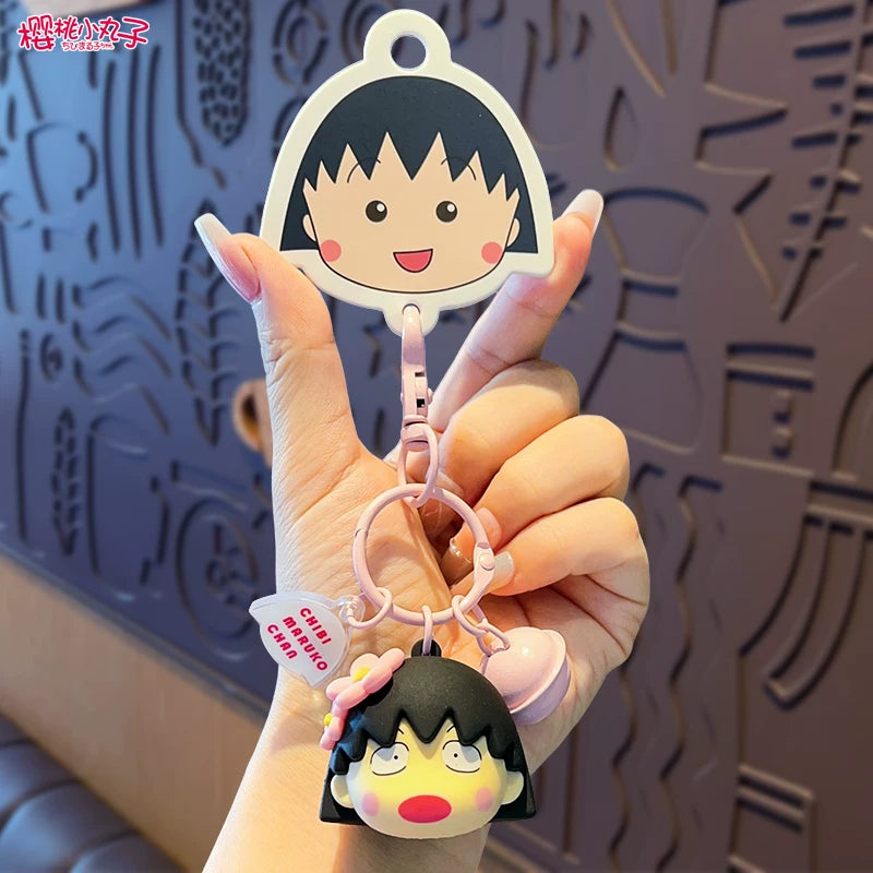 2025 Yeni Orijinal Chibi Maruko-chan Avtomobil Açar Zəncirləri, Sırt Çantası Kulonu, Kukla Oyuncağı, Hədiyyə Açar Zəncirləri