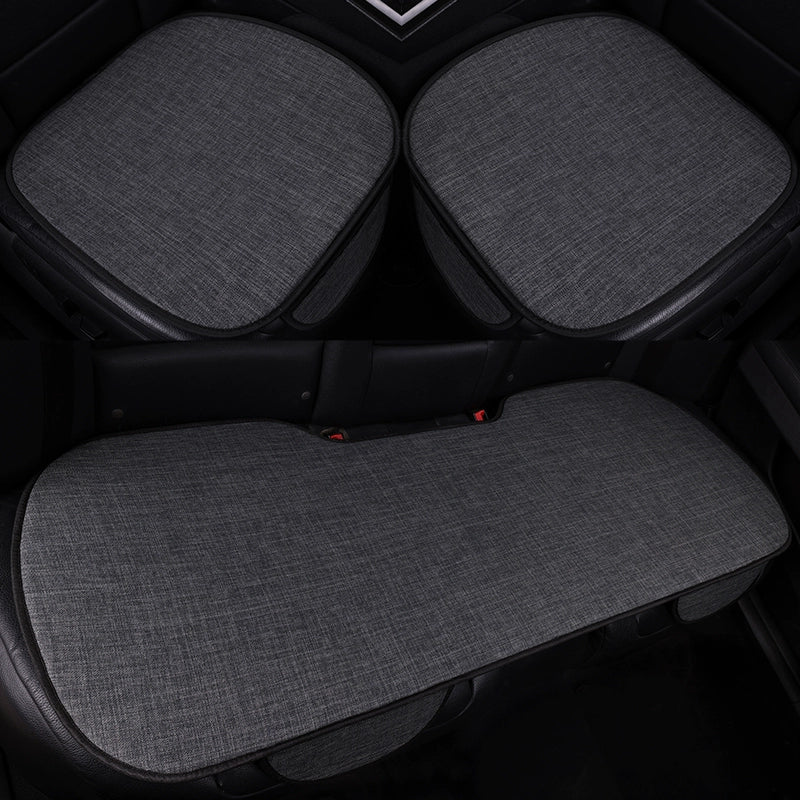 Avtomobil Yastığı Bütün İl Boyu Neytral Kətan Kiçik Bel Yay Nəfəs ala bilən Pambıq Kətan Sürüşməyən Sərin Yastıq Minimalist Oturacaq Örtüsü Oturacaq Yastığı